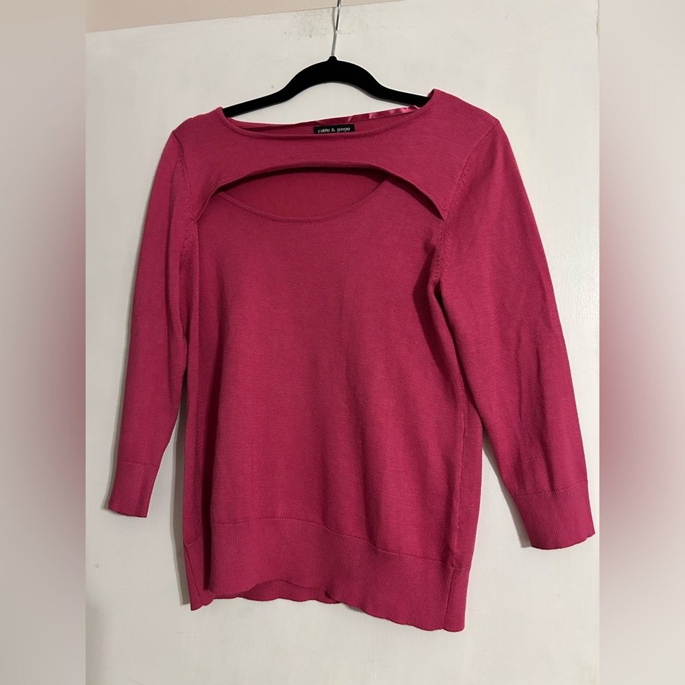 Pink 3/4 sleeve top